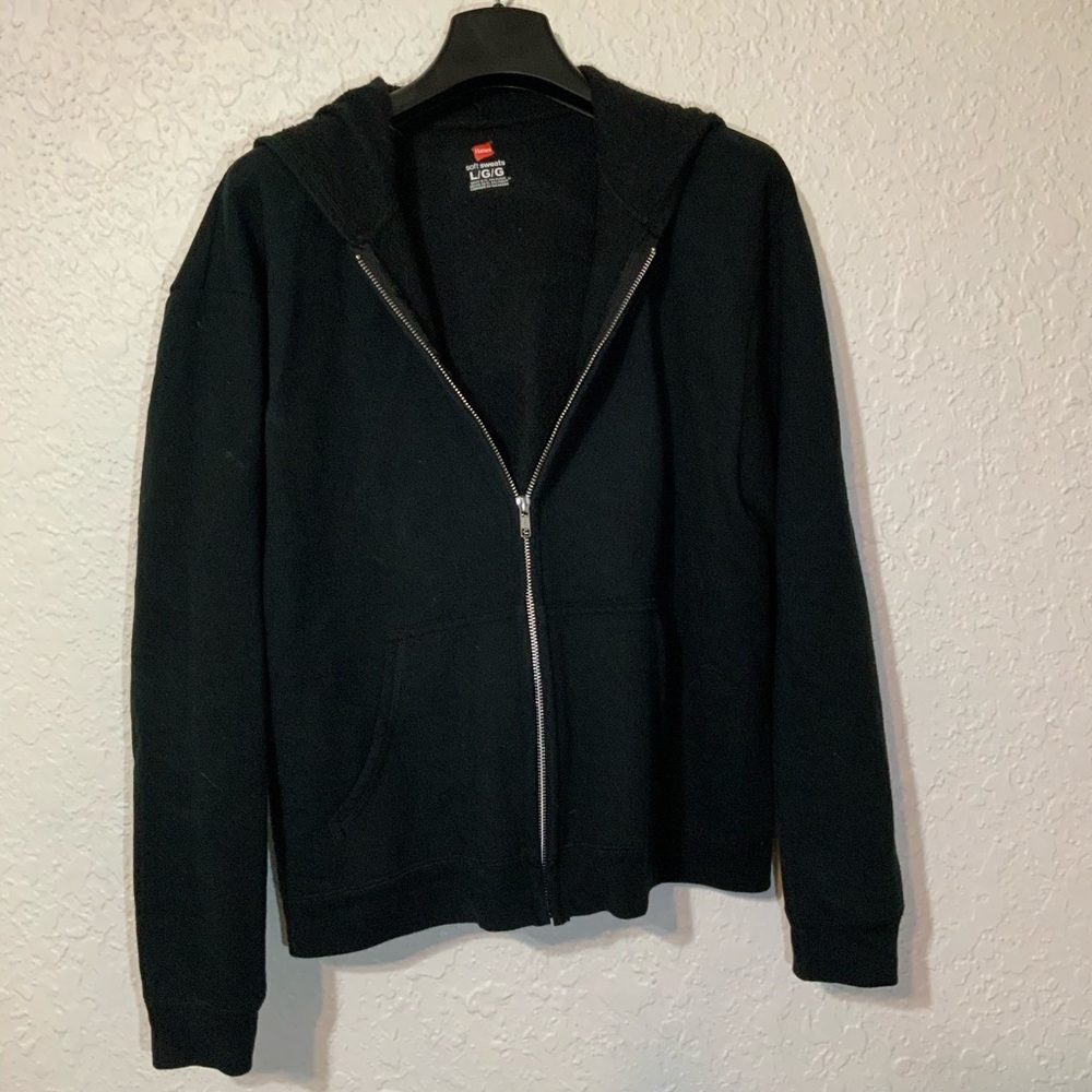 Black zip up jacket